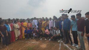 MLA Anita Yogendra Sharma encouraged the players by participating in block level Chhattisgarh Olympics