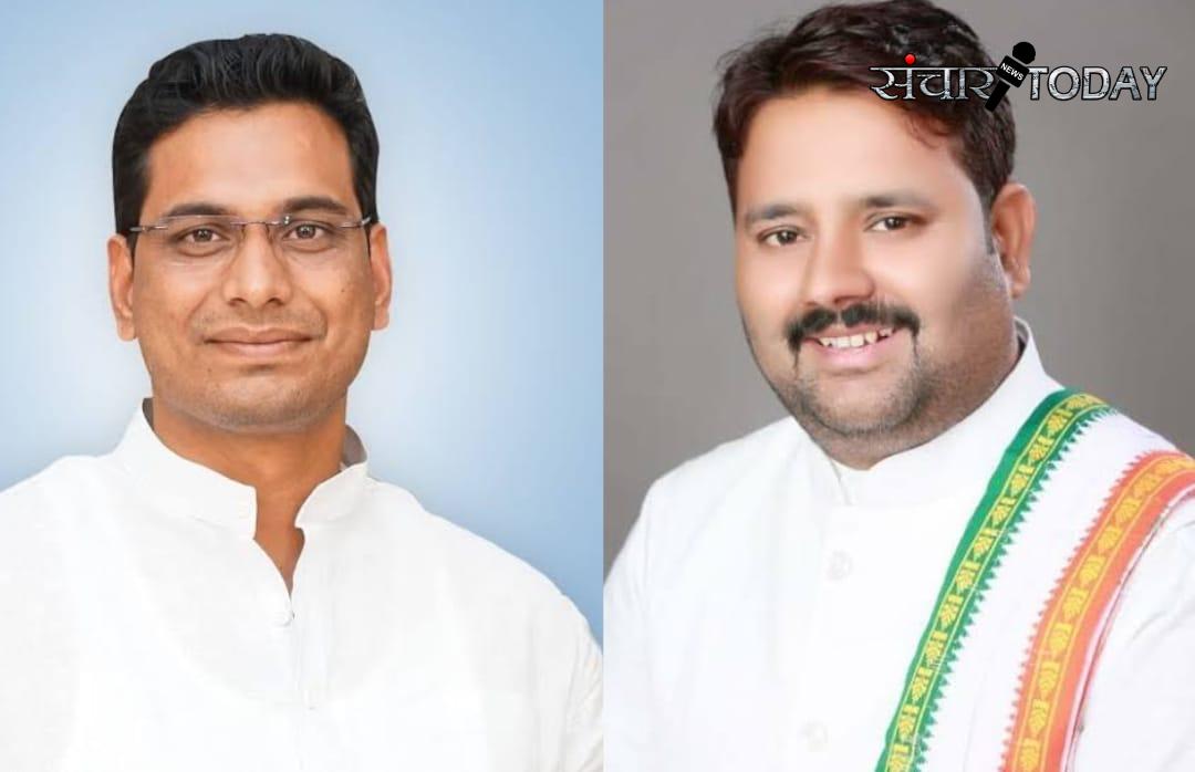 MLA Devendra Yadav and MLA Chandradev Rai