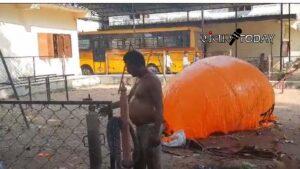 Major accident happened while inflating balloon