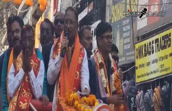 Road show of CM Sai in Raigarh